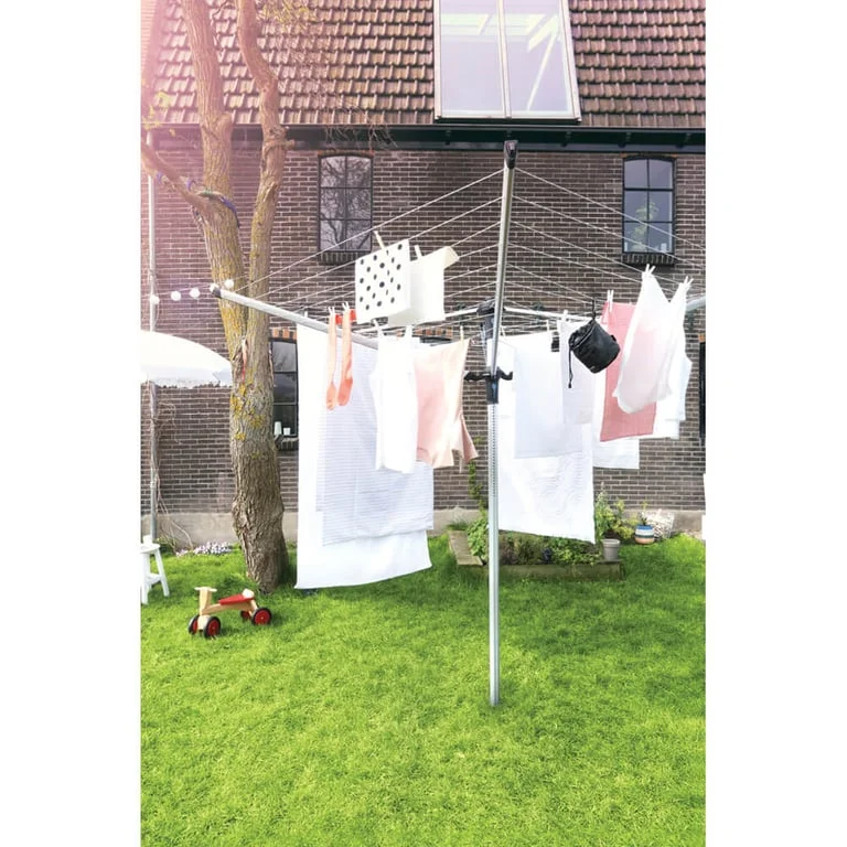 Outdoor Dryer Brabantia LiftOMatic Advance, 50m, Ground Spike, cover and peg bag