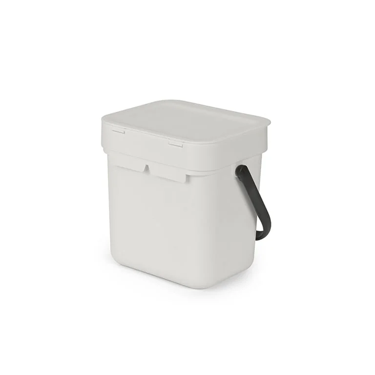 Coș de colectare selectivă Brabantia Sort&Go 3L, Light Grey