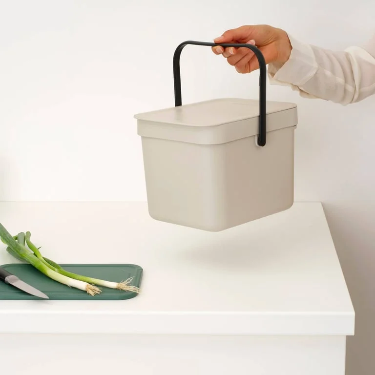 Coș de colectare separată Brabantia Sort&Go 6L, Soft Beige