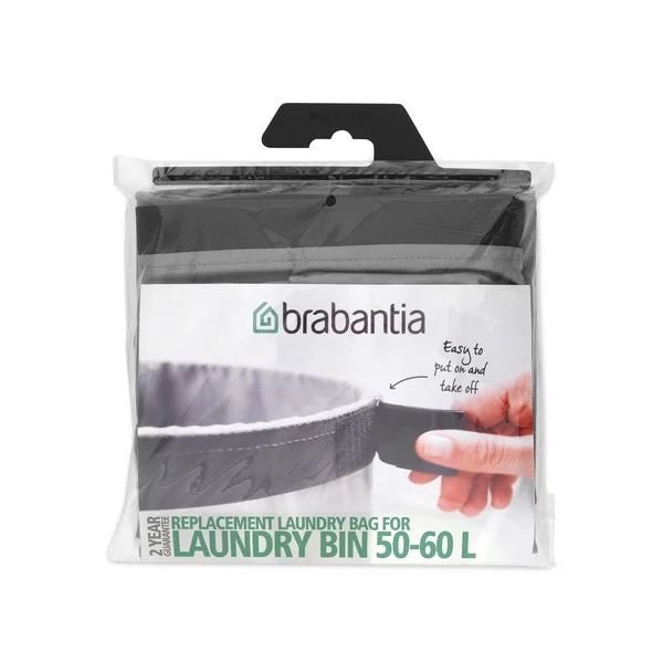 Sac pentru coș de rufe Brabantia 50-60L, Grey