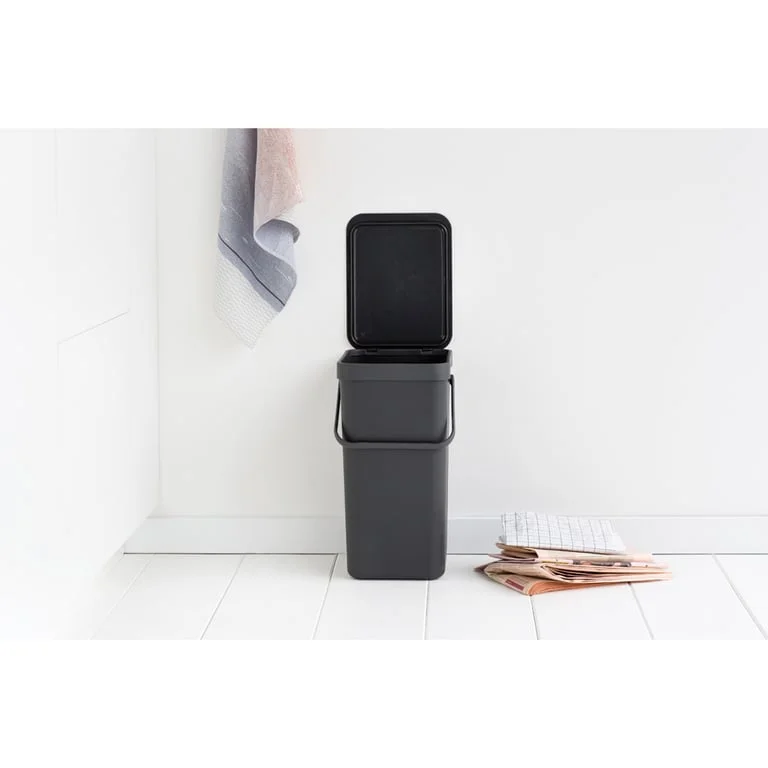 Coș de colectare selectivă Brabantia Sort&Go 16L, Dark Grey
