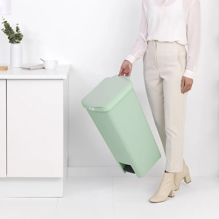 Coș de gunoi cu pedală Brabantia StepUp 40L, Jade Green