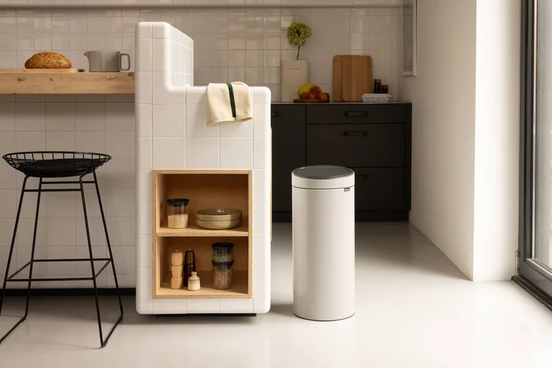 Coș de gunoi Brabantia Touch New 30L, Soft Grey