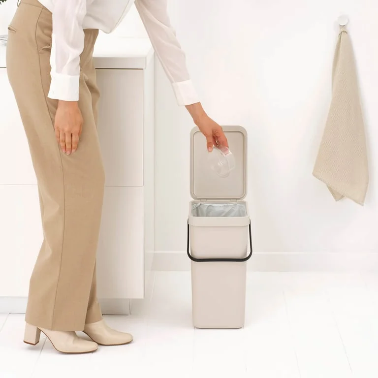 Coș de colectare separată Brabantia Sort&Go 16L, Soft Beige