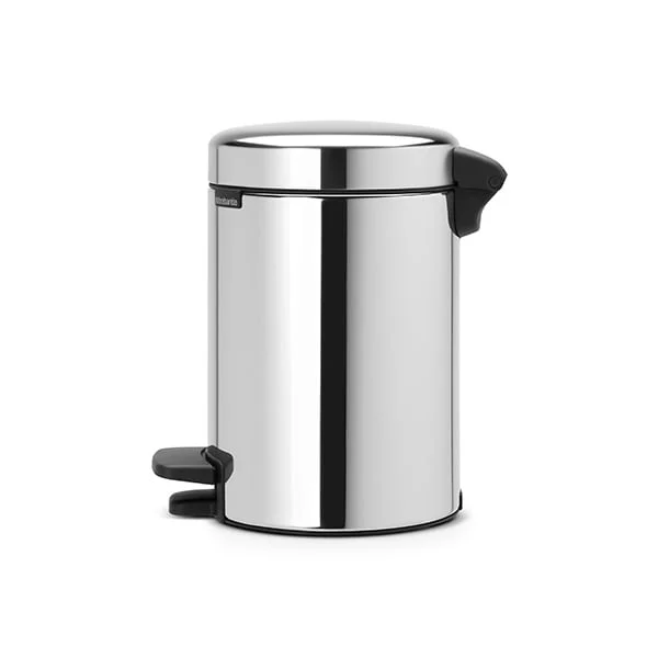 Coș de gunoi cu pedală Brabantia NewIcon 3L, Brilliant Steel