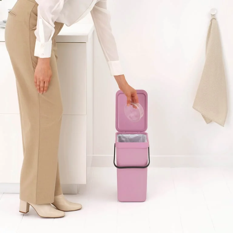 Coș de colectare separată Brabantia Sort&Go 12L, Lilac Pink