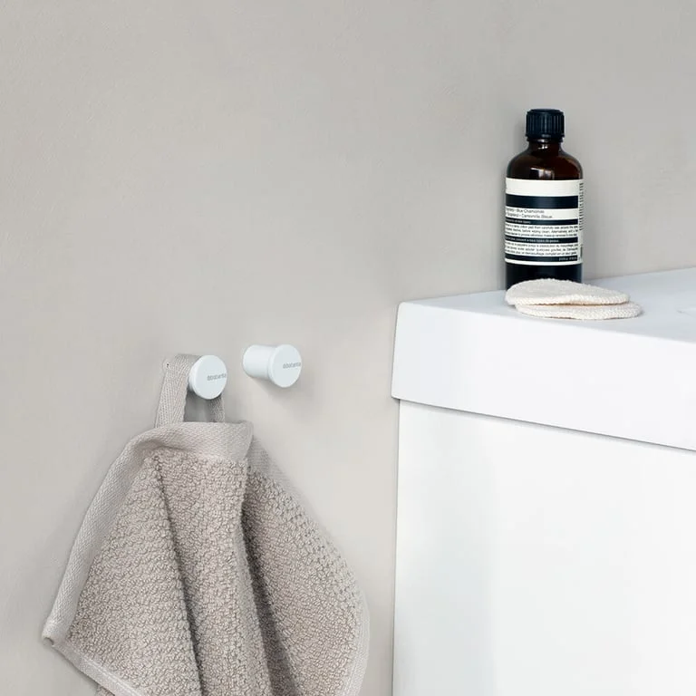 Towel Hook set Brabantia MindSet Mineral Fresh White 2 Pcs