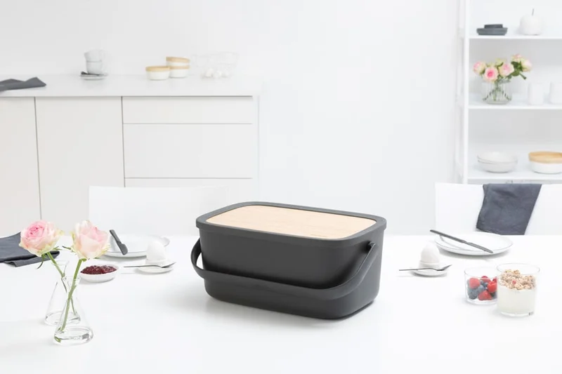 Bread Bin Brabantia Nic, Dark Grey