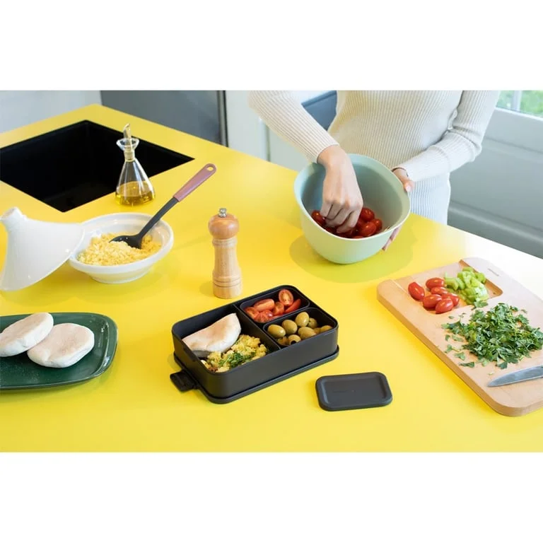 Lunch Box Brabantia Make&Take Dark Grey Large, Plastic, Bento