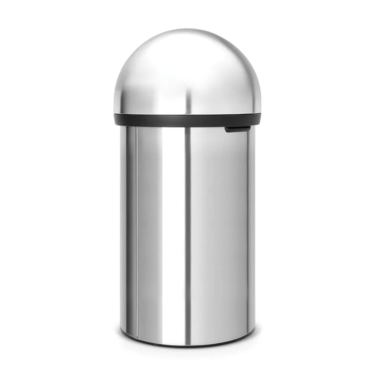 Coș de gunoi Brabantia Push 60L, Matt Steel