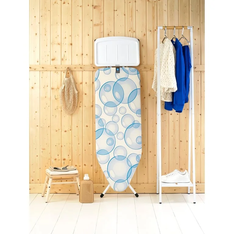 Masă de călcat Brabantia C 124x45cm cu suport pentru generator de abur, PerfectFlow Bubbles