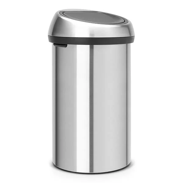 Coș de gunoi Brabantia Touch 60L, Matt Steel
