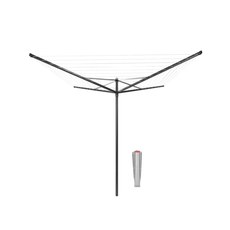Outdoor Dryer Brabantia Topspinner 50m, Metal Soil Spear, Anthracite