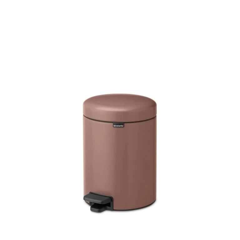 Coș de gunoi cu pedală Brabantia NewIcon 5L, Satin Taupe