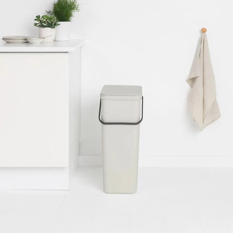 Coș de colectare selectivă Brabantia Sort&Go 40L, Light Grey