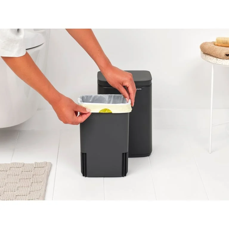 Coș de gunoi Brabantia Bo Small 4L, Mineral Infinite Grey