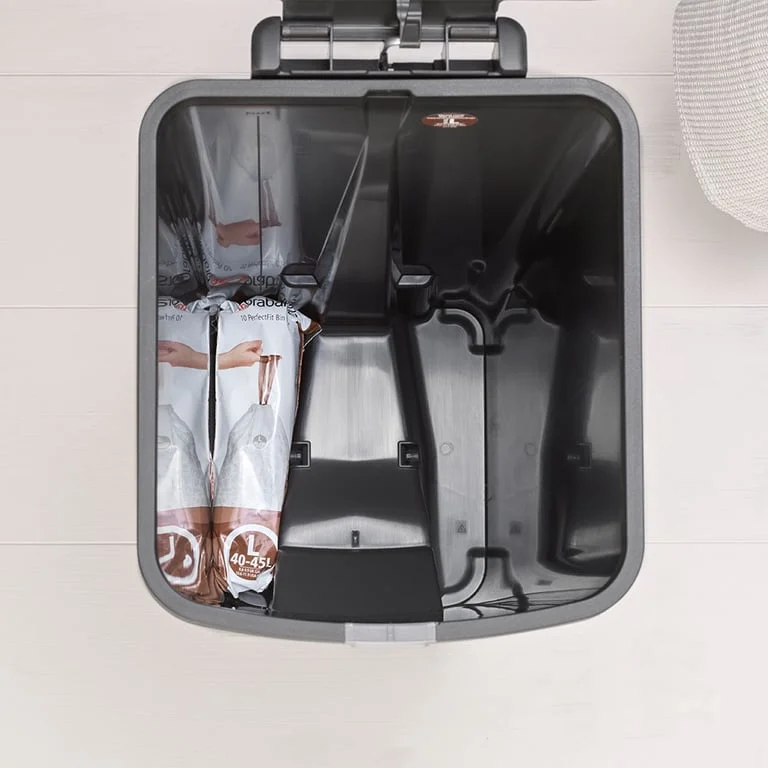 Coș de gunoi cu pedală Brabantia StepUp 40L, Dark Grey