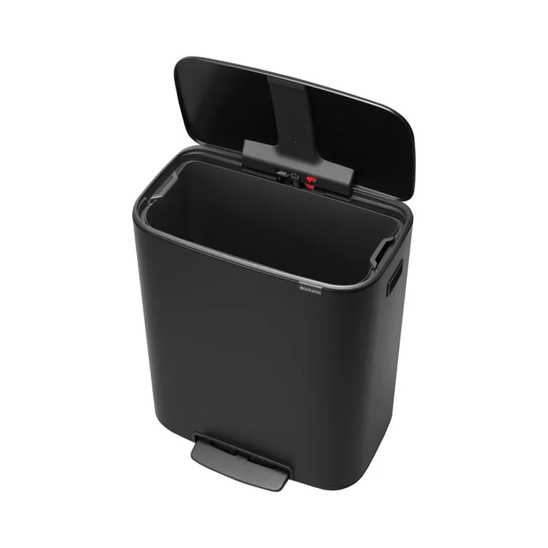 Coș de gunoi Brabantia Bo Pedal 60L, Matt Black