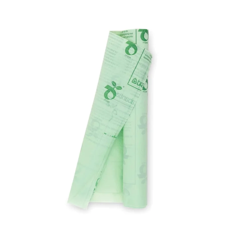 Saci de gunoi Brabantia PerfectFit, cod K (Twin), 10L, 10 bucăți, verzi, biodegradabili