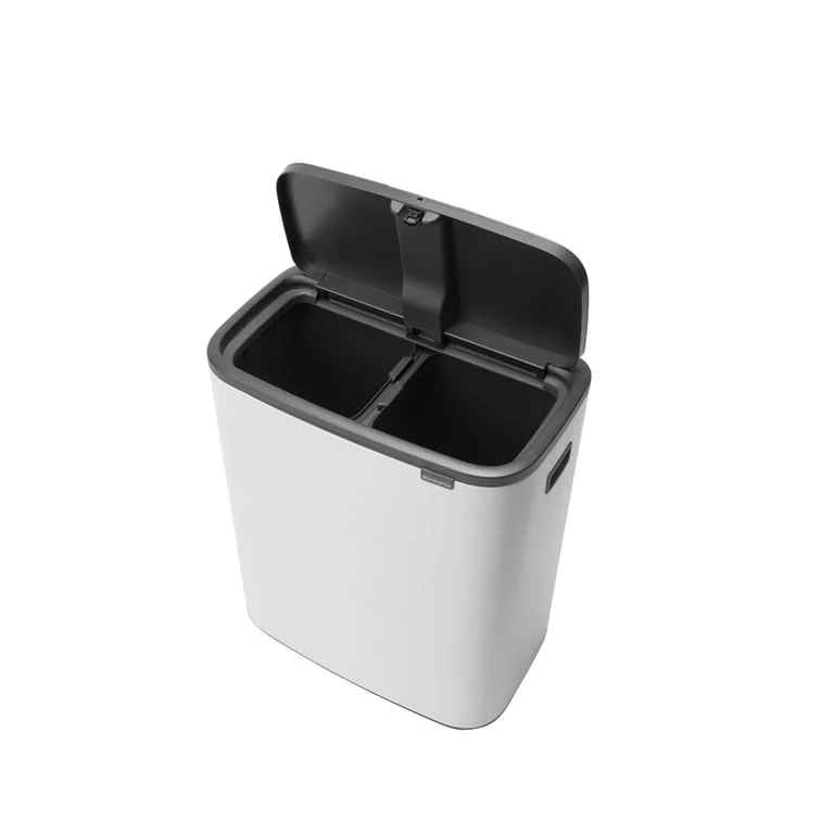Coș de gunoi Brabantia Bo Touch 2x30L, White