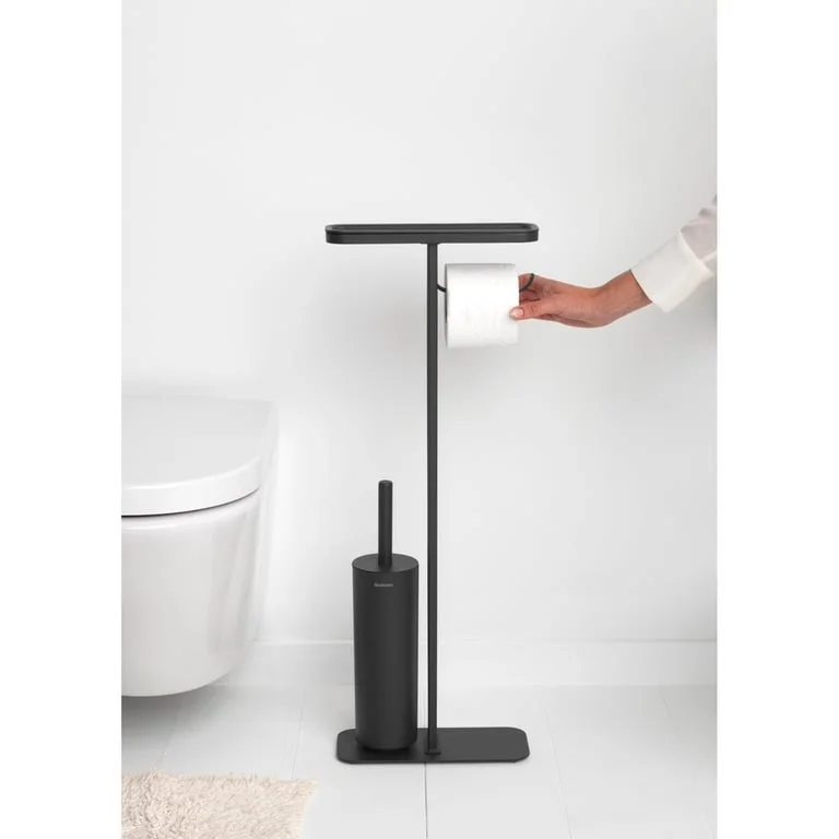 Stativ pentru perie WC și hârtie igienică Brabantia MindSet Mineral Infinite Grey