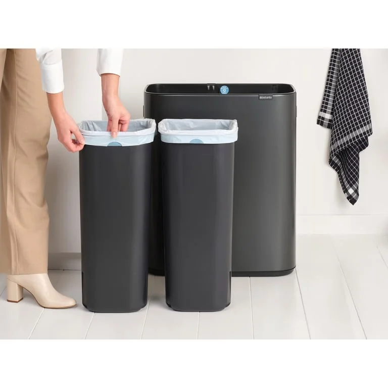 Waste Bin Brabantia Bo Touch 2x30L, Confident Grey