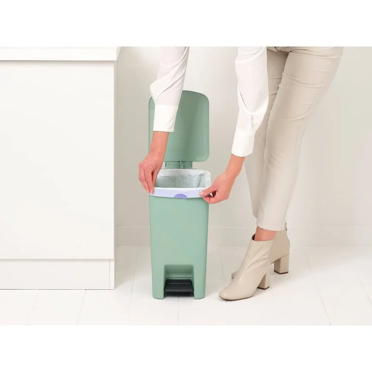 Coș de gunoi cu pedală Brabantia StepUp 16L, Jade Green
