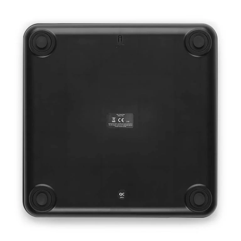 Cântar de baie digital Brabantia ReNew Dark Grey, funcționare fără baterii