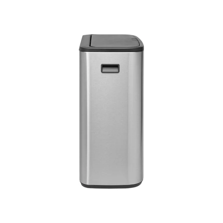 Coș de gunoi Brabantia Bo Touch 2x30L, Matt Steel, Fingerprint proof