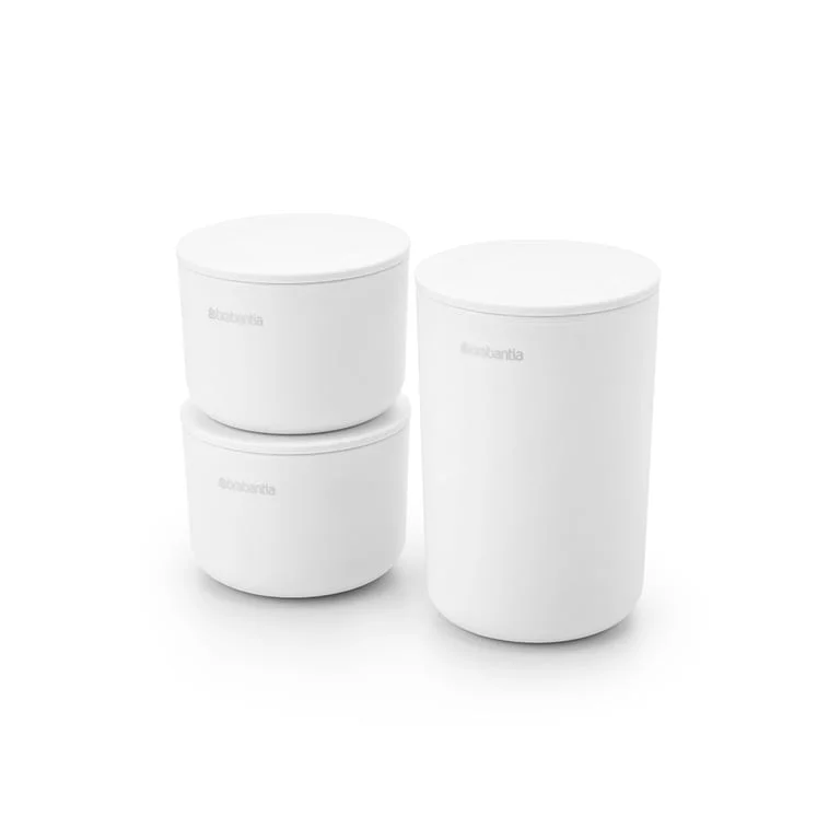 Set de depozitare Brabantia ReNew White 3 bucăți