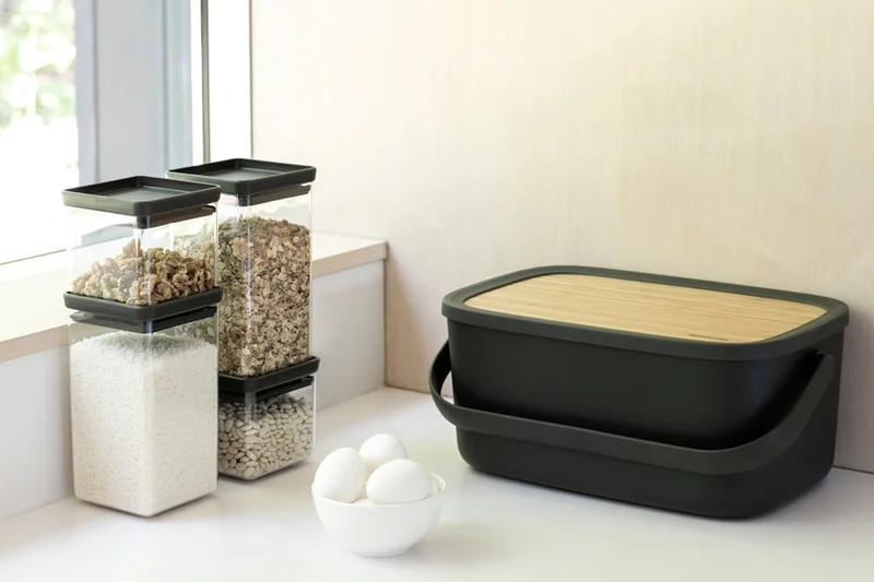 Bread Bin Brabantia Nic, Dark Grey