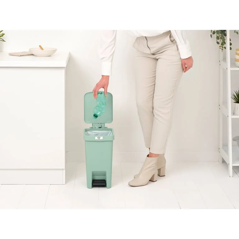 Coș de gunoi cu pedală Brabantia StepUp 10L, Jade Green