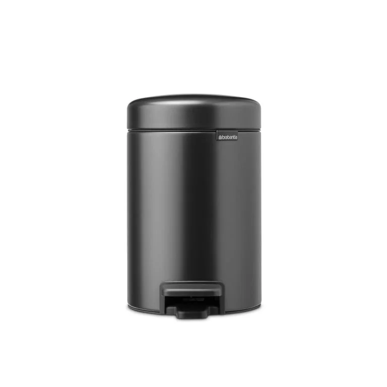 Coș de gunoi cu pedală Brabantia NewIcon 3L, Confident Grey