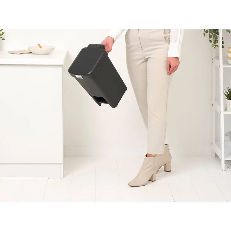 Coș de gunoi cu pedală Brabantia StepUp 10L, Dark Grey