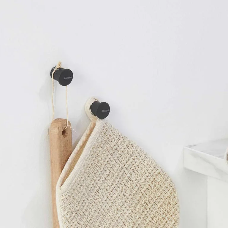 Set cârlig pentru prosoape Brabantia MindSet Mineral Infinite Grey, 2 bucăți
