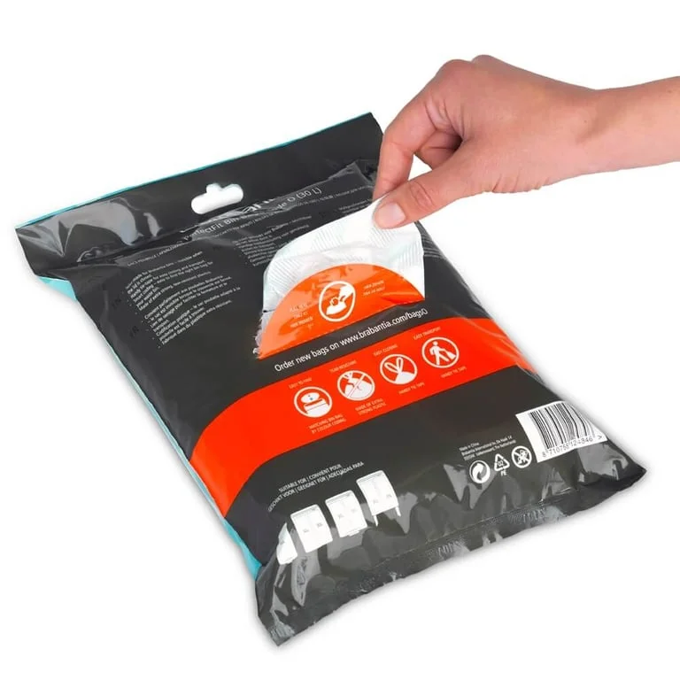 Saci de gunoi cu șnur Brabantia PerfectFit FlatBack+/Bo, cod O, 30L, 40 bucăți, pachet