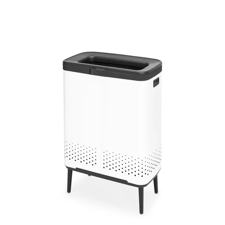 Laundry Bin Brabantia Bo, 2x45L, White
