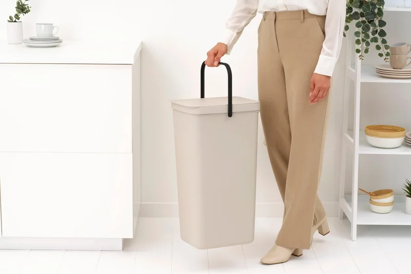 Coș de colectare separată Brabantia Sort&Go 40L, Soft Beige