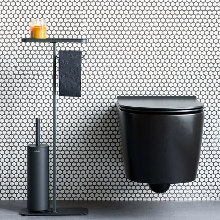 Stativ pentru perie WC și hârtie igienică Brabantia MindSet Mineral Infinite Grey