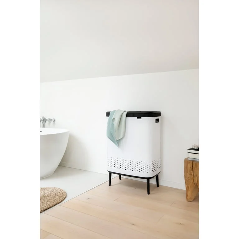 Laundry Bin Brabantia Bo, 2x45L, White
