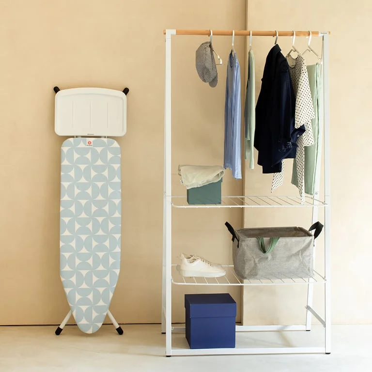 Masă de călcat Brabantia B 124x38cm cu suport pentru generator de abur, Fresh Breeze