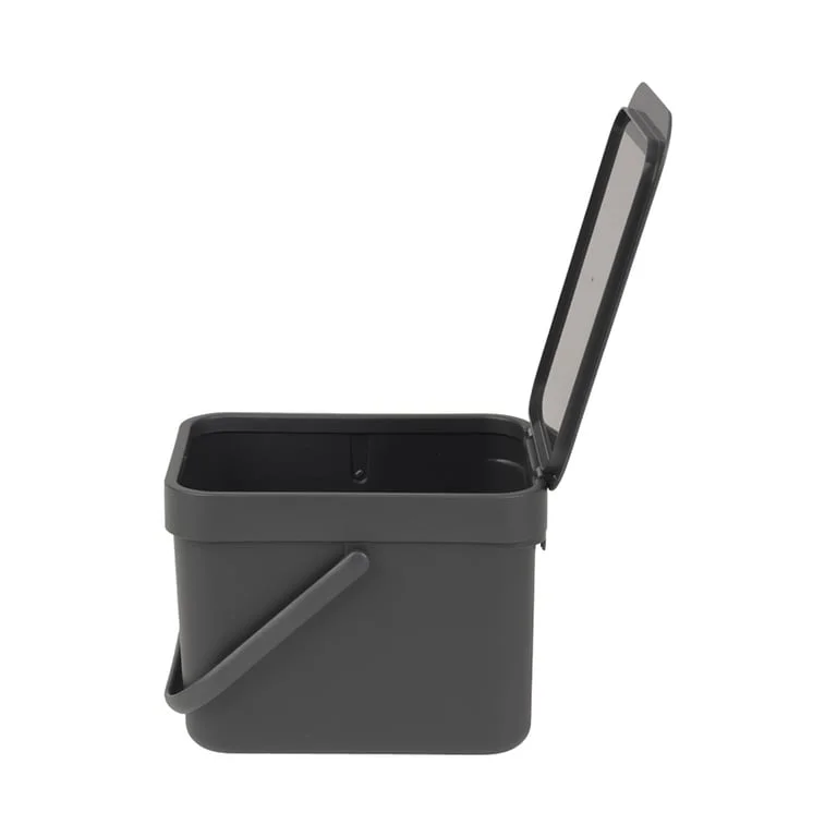 Coș de colectare selectivă Brabantia Sort&Go 6L, Dark Grey
