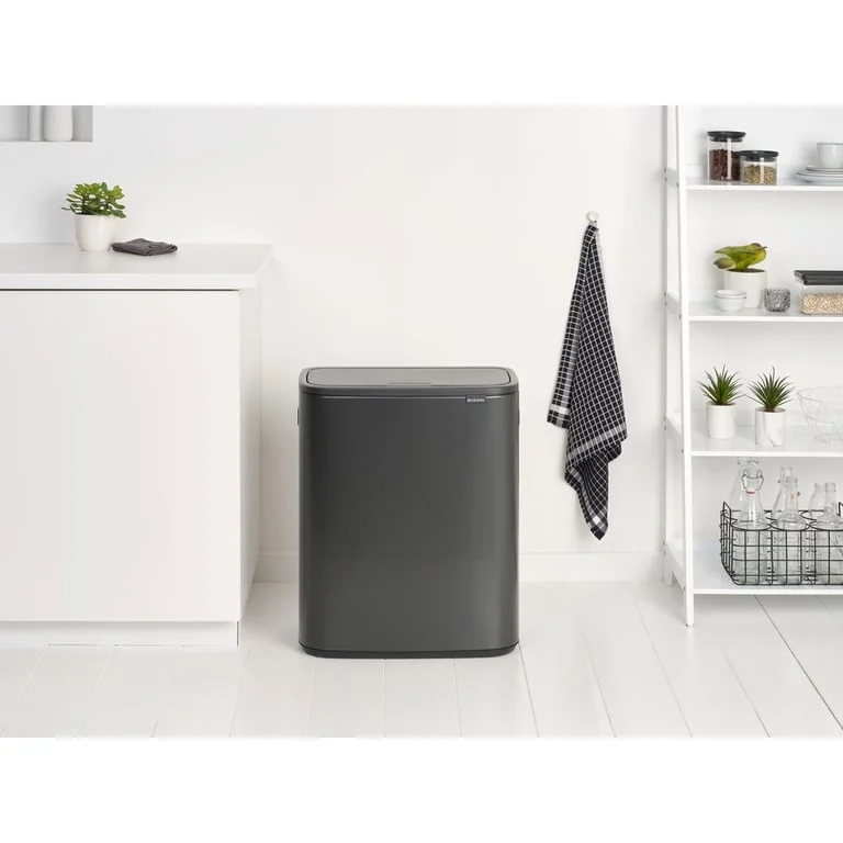 Waste Bin Brabantia Bo Touch 2x30L, Confident Grey