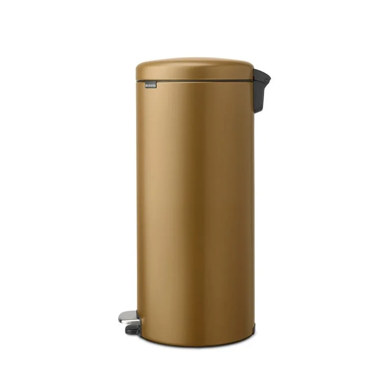 Coș de gunoi cu pedală Brabantia NewIcon 30L, Warm Brass