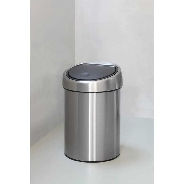 Coș de gunoi Brabantia Touch 3L, Matt Steel, Fingerprint proof