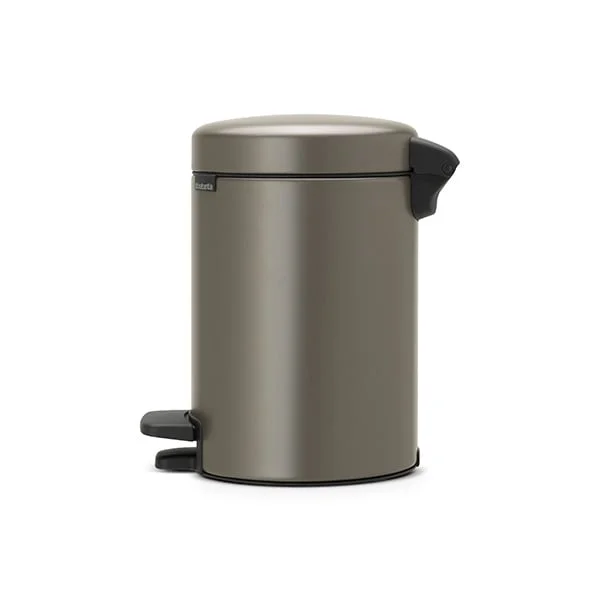 Coș de gunoi cu pedală Brabantia NewIcon 3L, Platinum