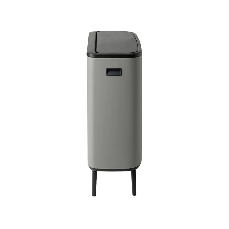 Bo Touch Bin Hi Brabantia, 2 x 30 litre, Plastic Buckets Mineral Concrete Grey