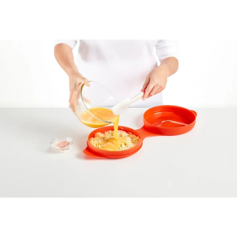 Vas pentru gătit omletă la microunde Lekue, rotund