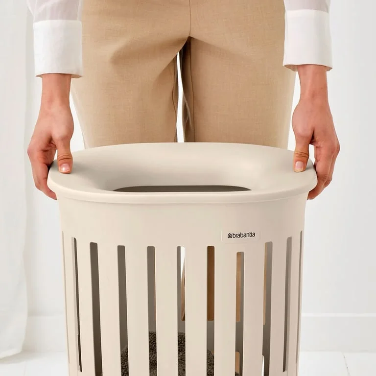 Set 2 coșuri de rufe Brabantia Collect-It, 55L, Soft Beige