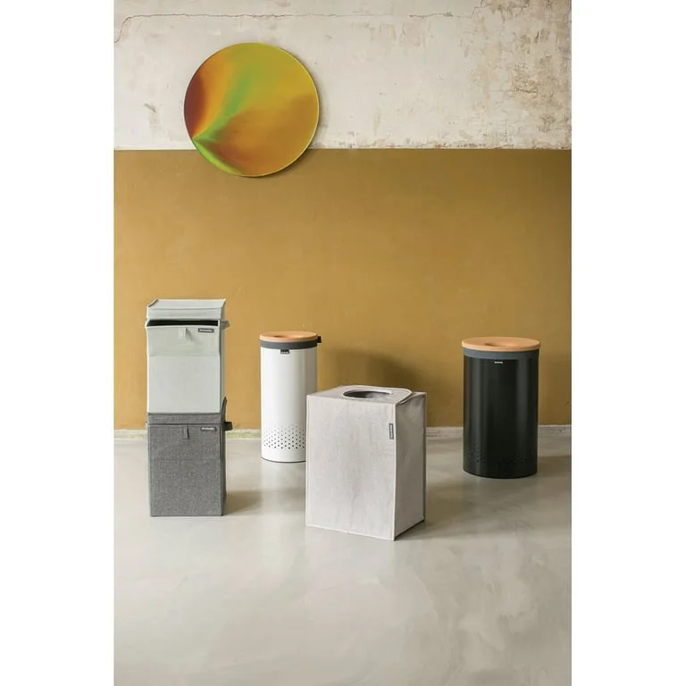 Laundry Bin Brabantia 35L, White, Cork Lid